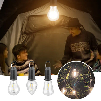 Utomhuscamping Hängande Typ-C Laddning Retro Lampa