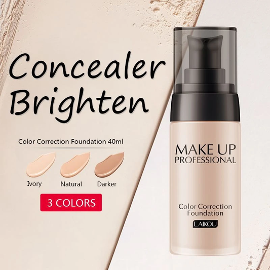 Naturlig makeup, concealer och återfuktande foundation