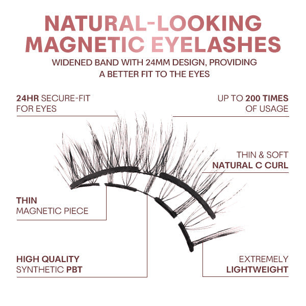 Felfria magnetiska ögonfransar