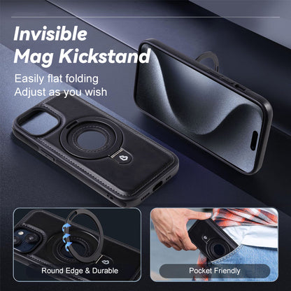 Magnetisk läderhållare Mobiltelefonfodral